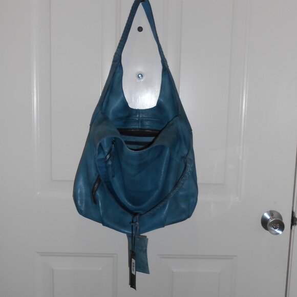 NWT Latico Camila shoulder bag denim blue leather - Picture 2 of 16
